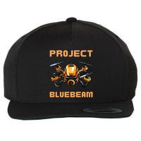 Drones New Jersey Ufo Uap Alien Invasion Project Bluebeam Wool Snapback Cap