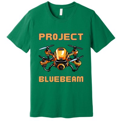 Drones New Jersey Ufo Uap Alien Invasion Project Bluebeam Premium T-Shirt