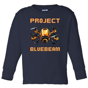 Drones New Jersey Ufo Uap Alien Invasion Project Bluebeam Toddler Long Sleeve Shirt