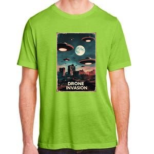 Drones New Jersey Ufo Uap Alien Invasion Adult ChromaSoft Performance T-Shirt