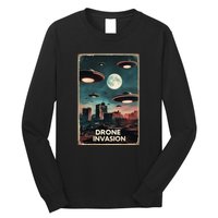 Drones New Jersey Ufo Uap Alien Invasion Long Sleeve Shirt