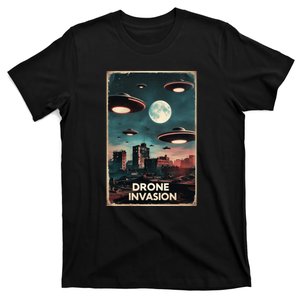 Drones New Jersey Ufo Uap Alien Invasion T-Shirt