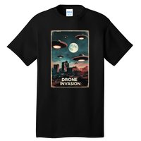 Drones New Jersey Ufo Uap Alien Invasion Tall T-Shirt