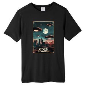 Drones New Jersey Ufo Uap Alien Invasion Tall Fusion ChromaSoft Performance T-Shirt