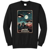 Drones New Jersey Ufo Uap Alien Invasion Tall Sweatshirt