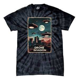 Drones New Jersey Ufo Uap Alien Invasion Tie-Dye T-Shirt