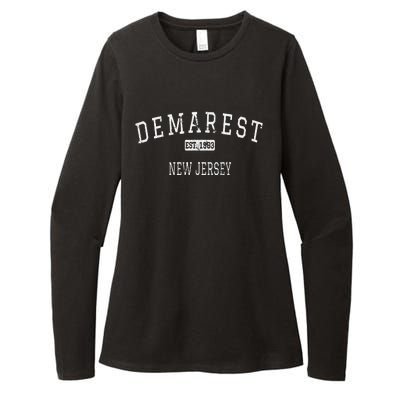 Demarest New Jersey Nj Vintage Womens CVC Long Sleeve Shirt