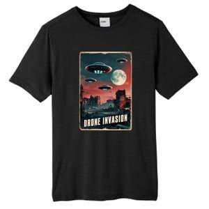 Drones New Jersey Ufo Uap Alien Invasion Tall Fusion ChromaSoft Performance T-Shirt