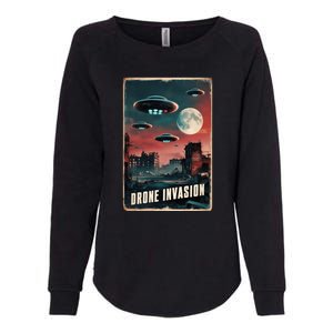 Drones New Jersey Ufo Uap Alien Invasion Womens California Wash Sweatshirt