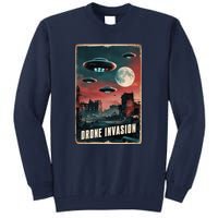 Drones New Jersey Ufo Uap Alien Invasion Tall Sweatshirt