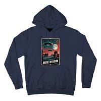 Drones New Jersey Ufo Uap Alien Invasion Tall Hoodie