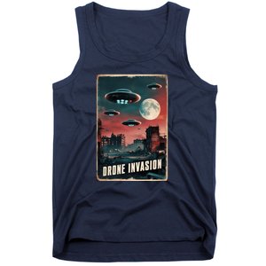 Drones New Jersey Ufo Uap Alien Invasion Tank Top