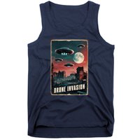 Drones New Jersey Ufo Uap Alien Invasion Tank Top