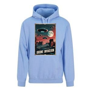 Drones New Jersey Ufo Uap Alien Invasion Unisex Surf Hoodie