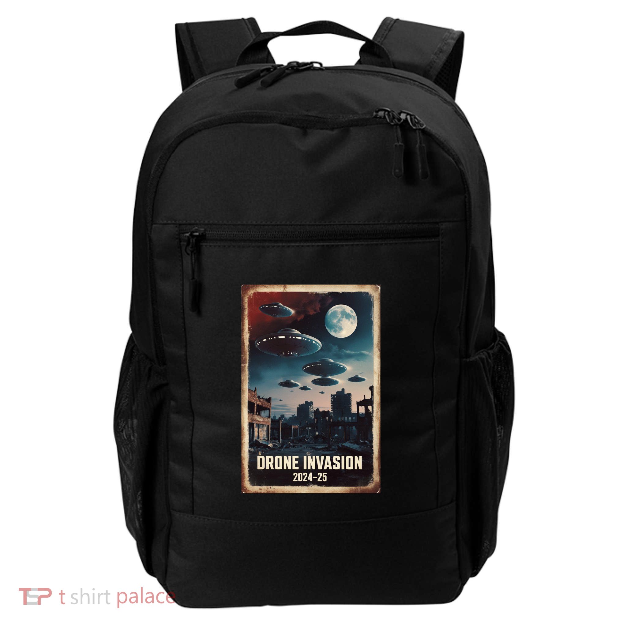 Drones New Jersey Ufo Uap Alien Invasion Daily Commute Backpack