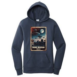 Drones New Jersey Ufo Uap Alien Invasion Women's Pullover Hoodie