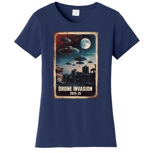 Drones New Jersey Ufo Uap Alien Invasion Women's T-Shirt