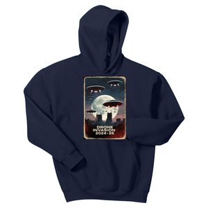 Drones New Jersey Ufo Uap Alien Invasion Kids Hoodie