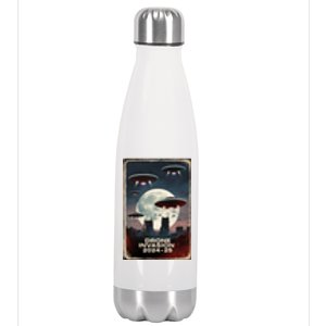 Drones New Jersey Ufo Uap Alien Invasion Stainless Steel Insulated Water Bottle