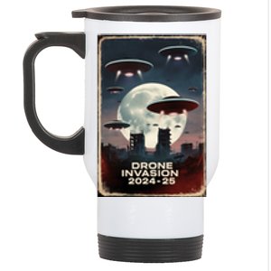 Drones New Jersey Ufo Uap Alien Invasion Stainless Steel Travel Mug