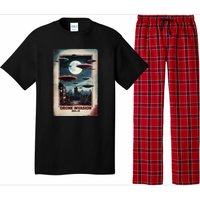 Drones New Jersey Ufo Uap Alien Invasion Pajama Set