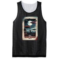 Drones New Jersey Ufo Uap Alien Invasion Mesh Reversible Basketball Jersey Tank