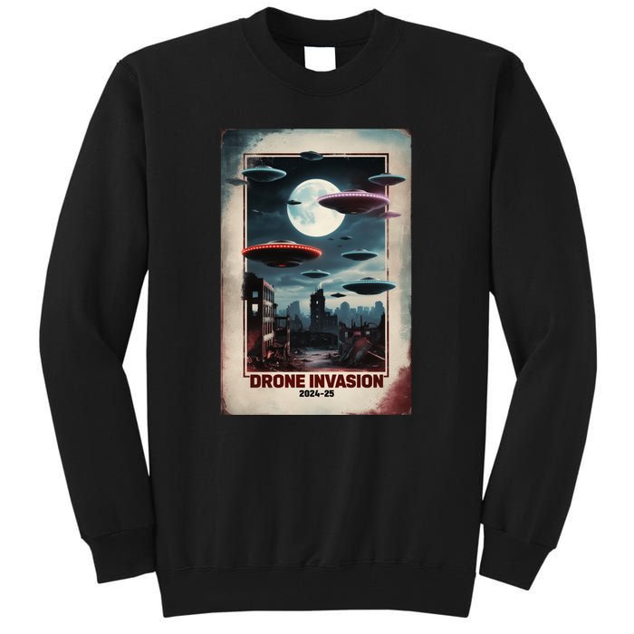 Drones New Jersey Ufo Uap Alien Invasion Tall Sweatshirt