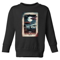 Drones New Jersey Ufo Uap Alien Invasion Toddler Sweatshirt