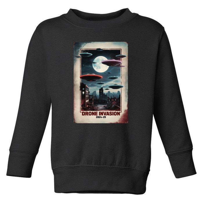 Drones New Jersey Ufo Uap Alien Invasion Toddler Sweatshirt