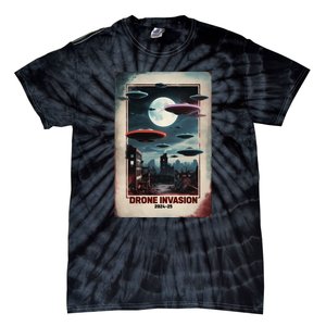 Drones New Jersey Ufo Uap Alien Invasion Tie-Dye T-Shirt