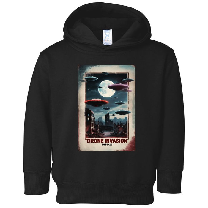 Drones New Jersey Ufo Uap Alien Invasion Toddler Hoodie