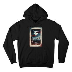 Drones New Jersey Ufo Uap Alien Invasion Tall Hoodie