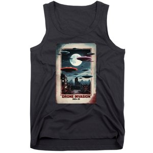 Drones New Jersey Ufo Uap Alien Invasion Tank Top