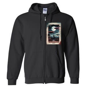 Drones New Jersey Ufo Uap Alien Invasion Full Zip Hoodie