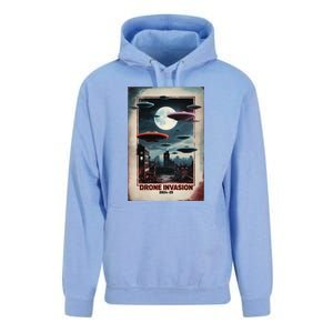 Drones New Jersey Ufo Uap Alien Invasion Unisex Surf Hoodie