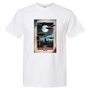 Drones New Jersey Ufo Uap Alien Invasion Garment-Dyed Heavyweight T-Shirt