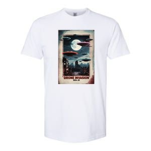 Drones New Jersey Ufo Uap Alien Invasion Softstyle CVC T-Shirt