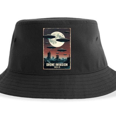 Drones New Jersey Ufo Uap Alien Invasion Sustainable Bucket Hat