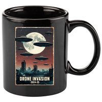Drones New Jersey Ufo Uap Alien Invasion 11oz C Handle Ceramic Mug