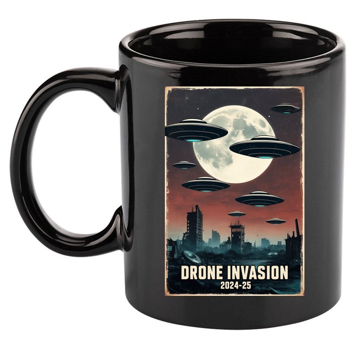 Drones New Jersey Ufo Uap Alien Invasion 11oz C Handle Ceramic Mug