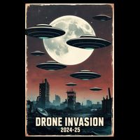 Drones New Jersey Ufo Uap Alien Invasion Drawstring Bag