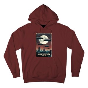 Drones New Jersey Ufo Uap Alien Invasion Hoodie