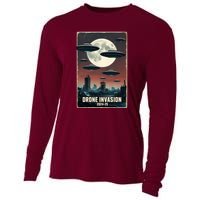 Drones New Jersey Ufo Uap Alien Invasion Cooling Performance Long Sleeve Crew