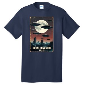 Drones New Jersey Ufo Uap Alien Invasion Tall T-Shirt