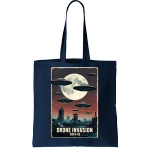 Drones New Jersey Ufo Uap Alien Invasion Tote Bag