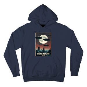 Drones New Jersey Ufo Uap Alien Invasion Tall Hoodie