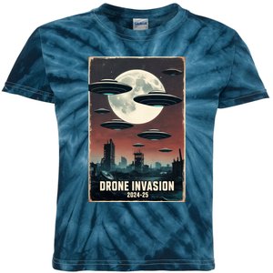 Drones New Jersey Ufo Uap Alien Invasion Kids Tie-Dye T-Shirt