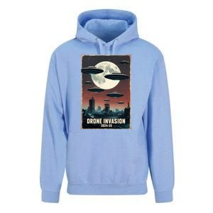 Drones New Jersey Ufo Uap Alien Invasion Unisex Surf Hoodie