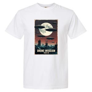 Drones New Jersey Ufo Uap Alien Invasion Garment-Dyed Heavyweight T-Shirt