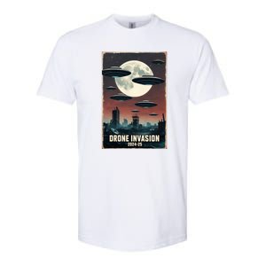 Drones New Jersey Ufo Uap Alien Invasion Softstyle CVC T-Shirt